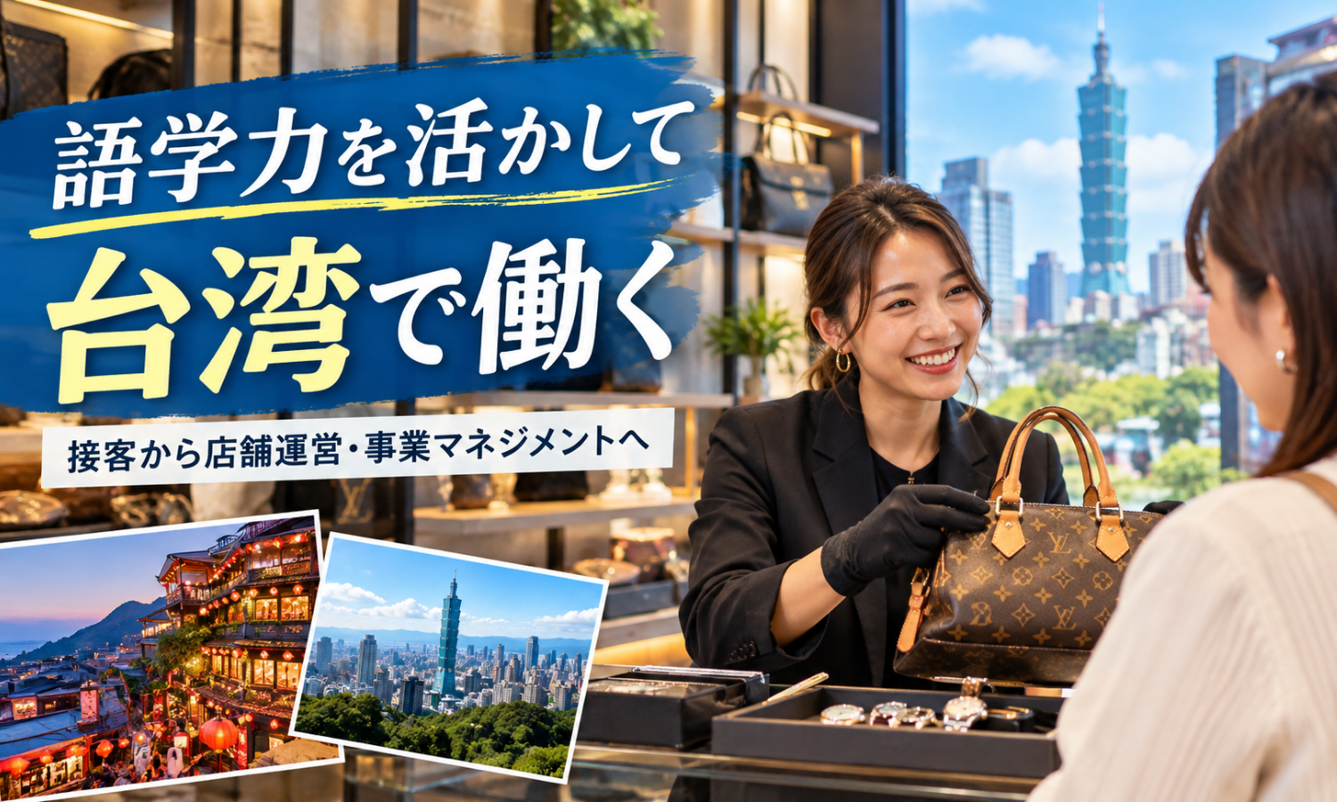 ｜台湾事業部責任者候補の正社員 店長・マネージャー候補（小売） 個人営業 店舗求人イメージ