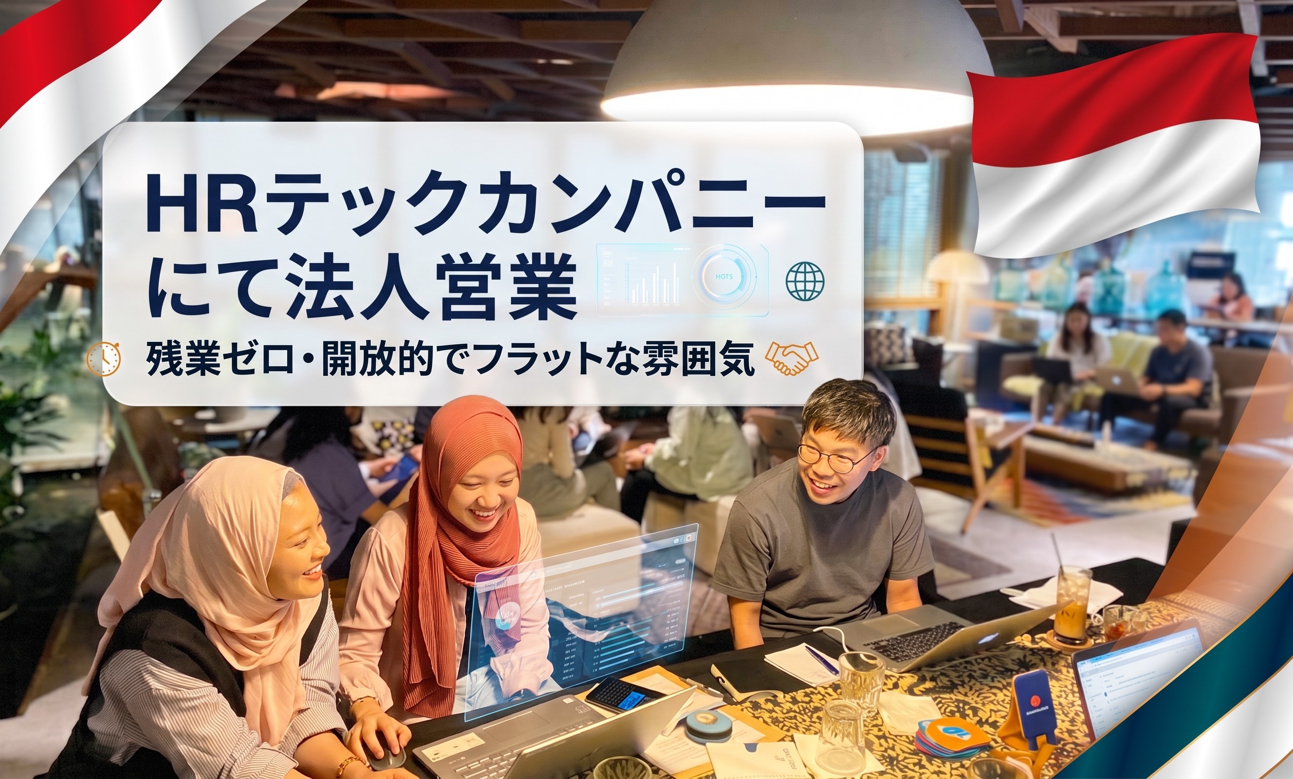 正社員 法人営業 海外営業 リクルーティングアドバイザー（RA） オフィス求人イメージ